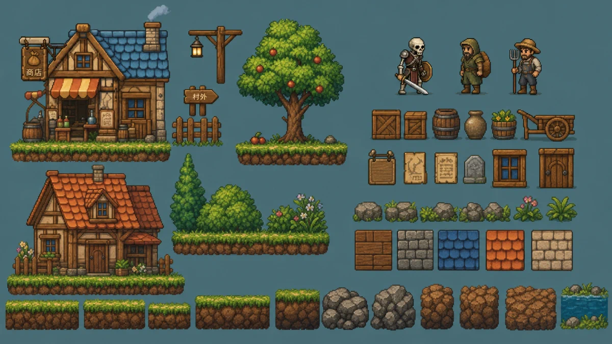 Extract UI Elements 之前的游戏场景精灵