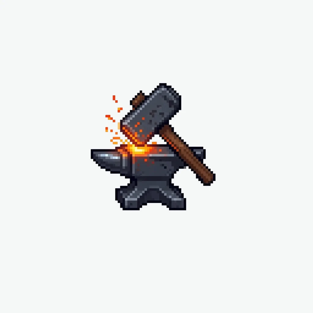 Single cropped forge icon in Figma