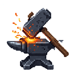 Transparent forge animation GIF from Ezgif